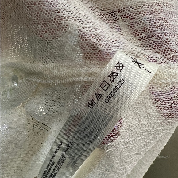 NWT Sequin Lace Halter Top Cream Free People - Picture 12 of 13